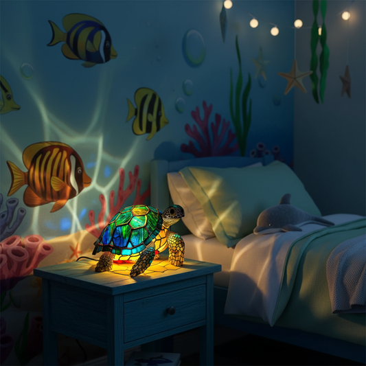 Tartaruga | Luminária de Vitral