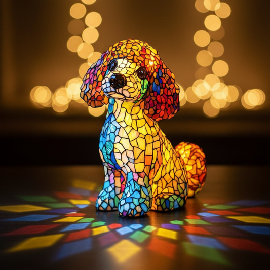 Poodle | Luminária de Vitral