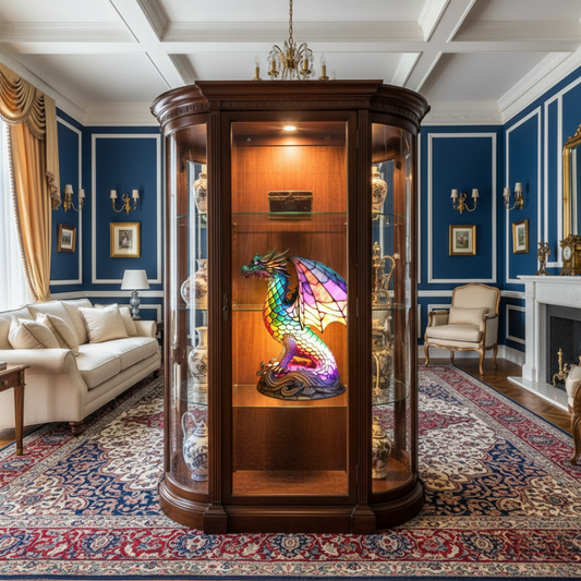 Dragão | Luminária de Vitral