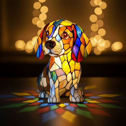Beagle | Luminária de Vitral